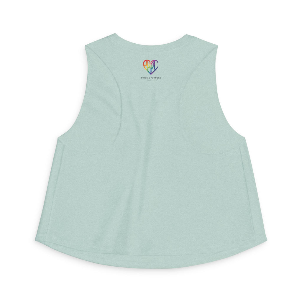 I Am Prideful Pressure™ Women's Festival Crop Tank | LGBTQ+ Pride Apparel