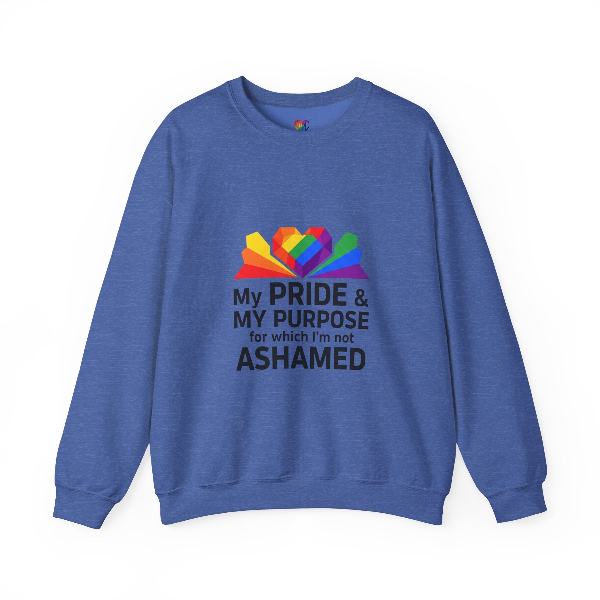 My Pride & My Purpose™ Heavy Blend Crewneck Sweatshirt | LGBTQ+ Pride