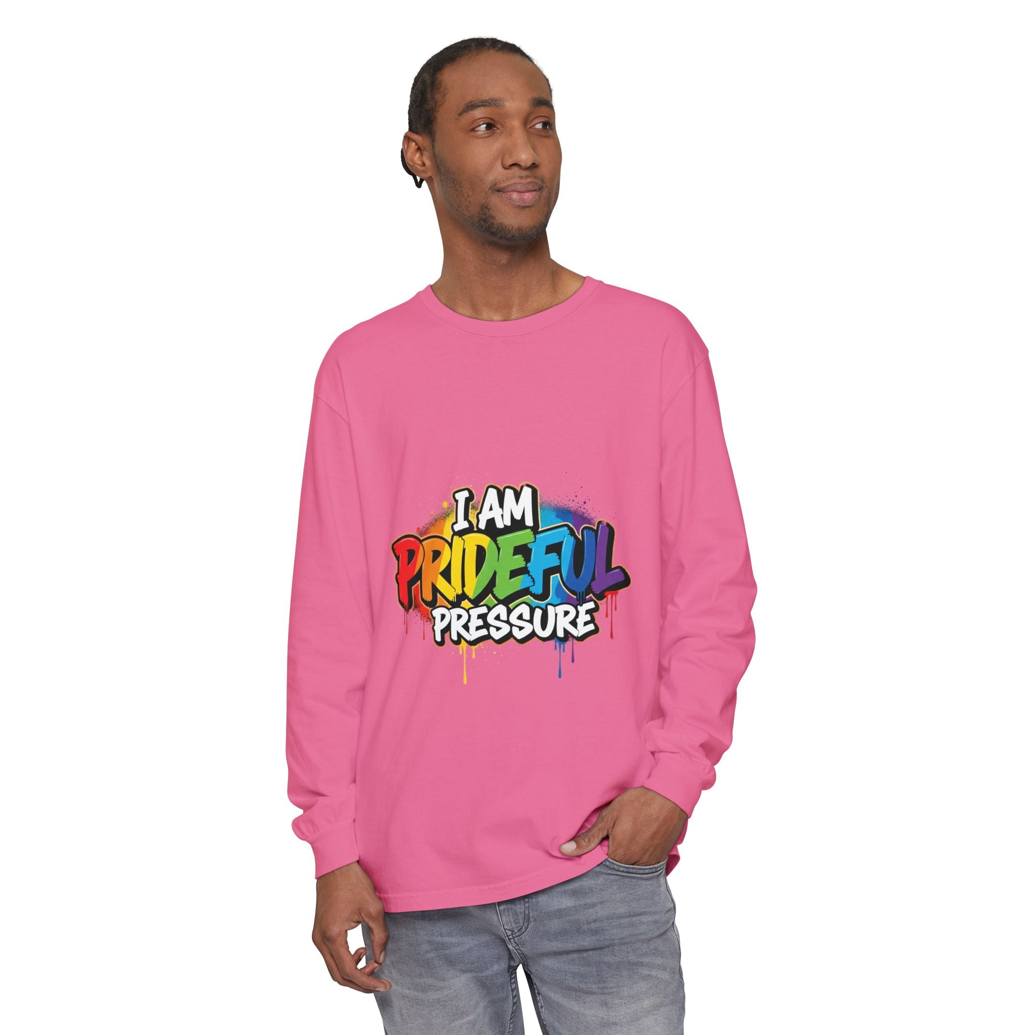 I Am Prideful Pressure™ Premium Unisex Long Sleeve T-Shirt | LGBTQ+ Pride