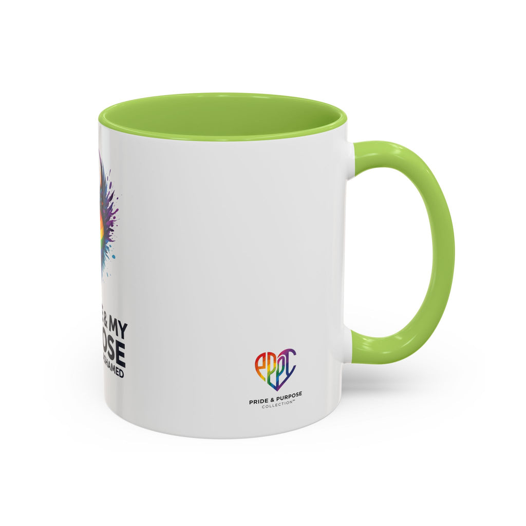 My Pride & My Purpose™ Premium Accent Coffee Mug | LGBTQ+ Pride Drinkware