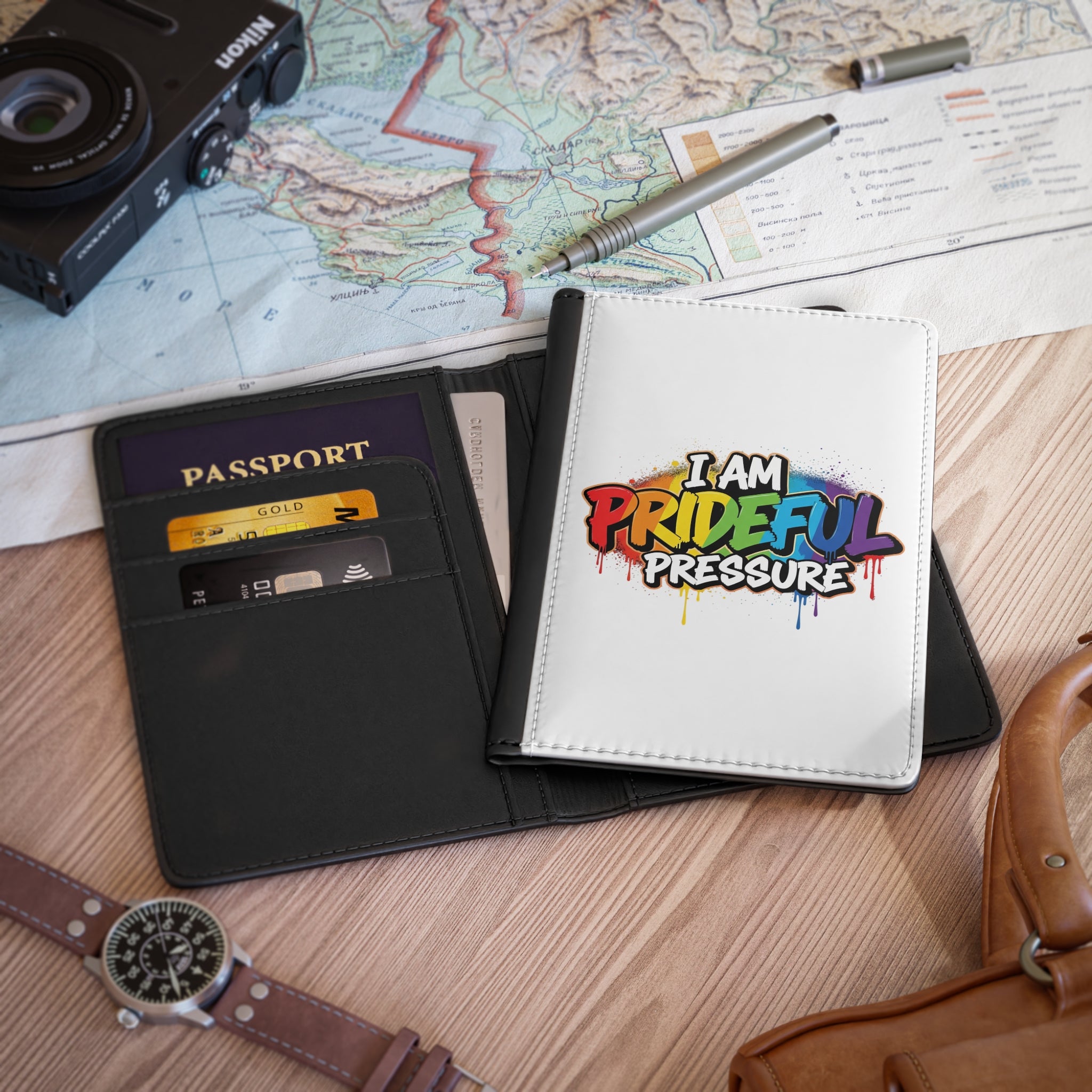 I Am Prideful Pressure™ Premium Passport Cover | LGBTQ+ Pride