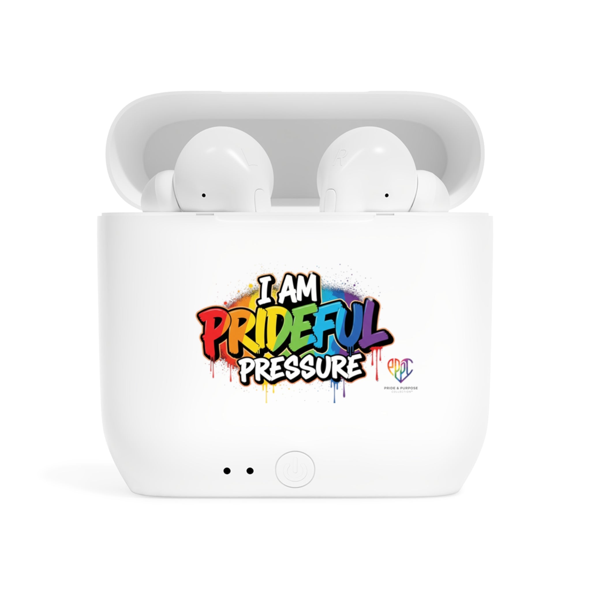 I Am Prideful Pressure™ Wireless Earbud Charging Case | LGBTQ+ Pride