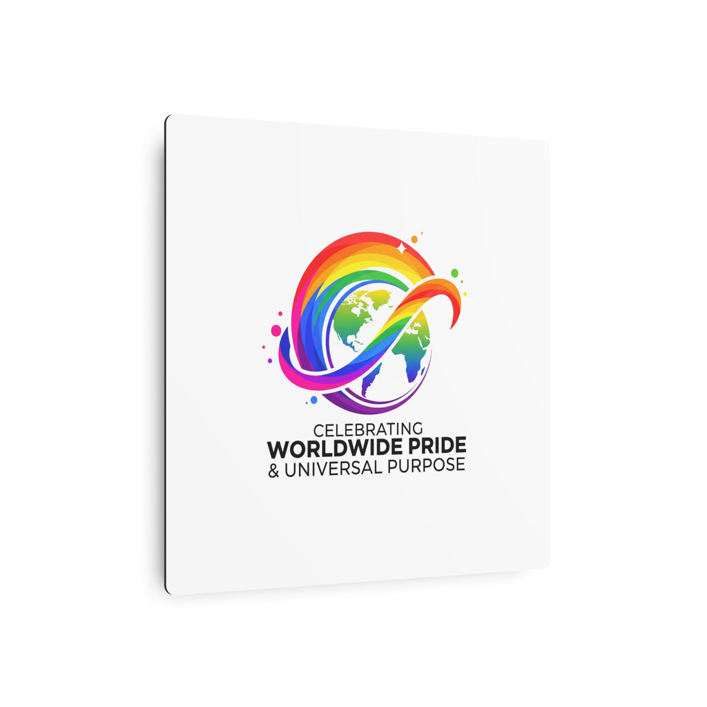 Celebrating Worldwide Pride™ Premium Metal Sign | Pride Affirmation