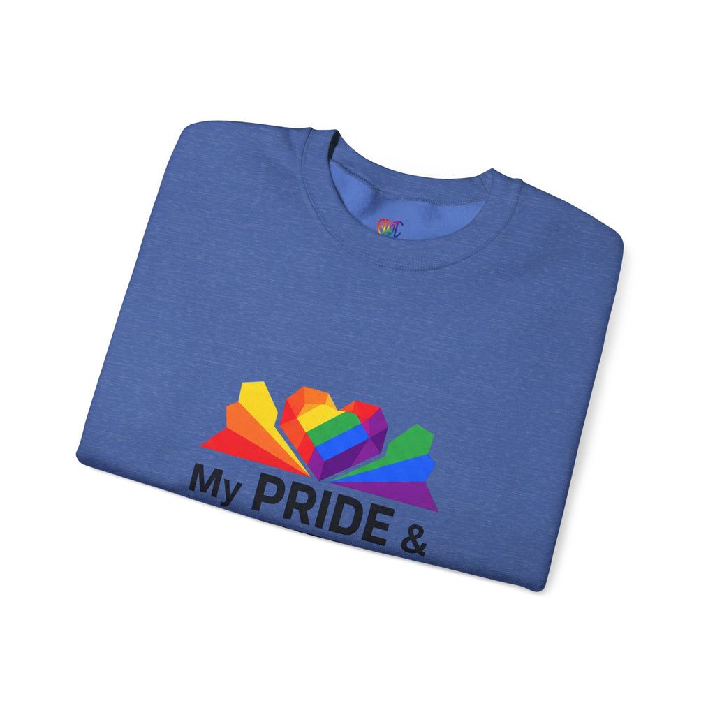 My Pride & My Purpose™ Heavy Blend Crewneck Sweatshirt | LGBTQ+ Pride