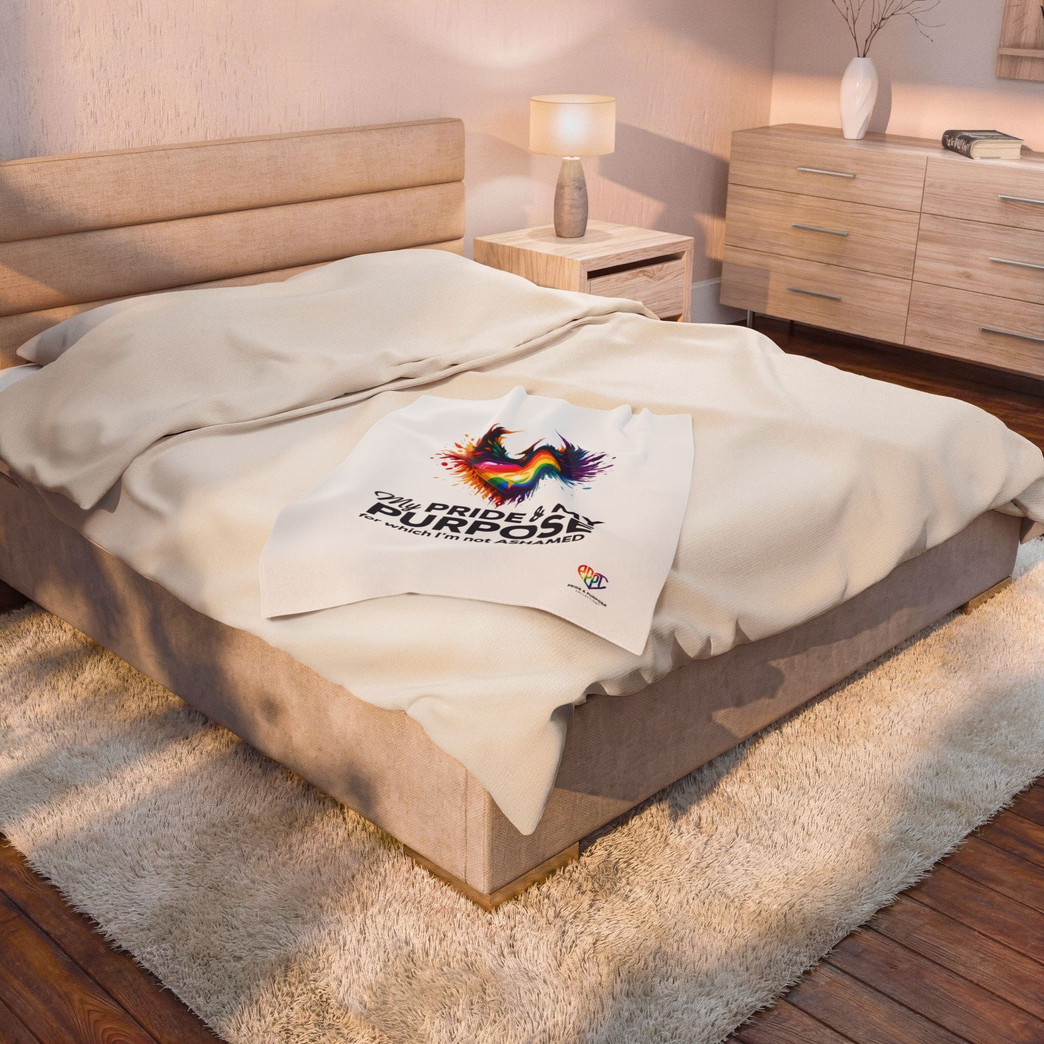 My Pride & My Purpose™ Premium Throw Blanket | LGBTQ+ Pride