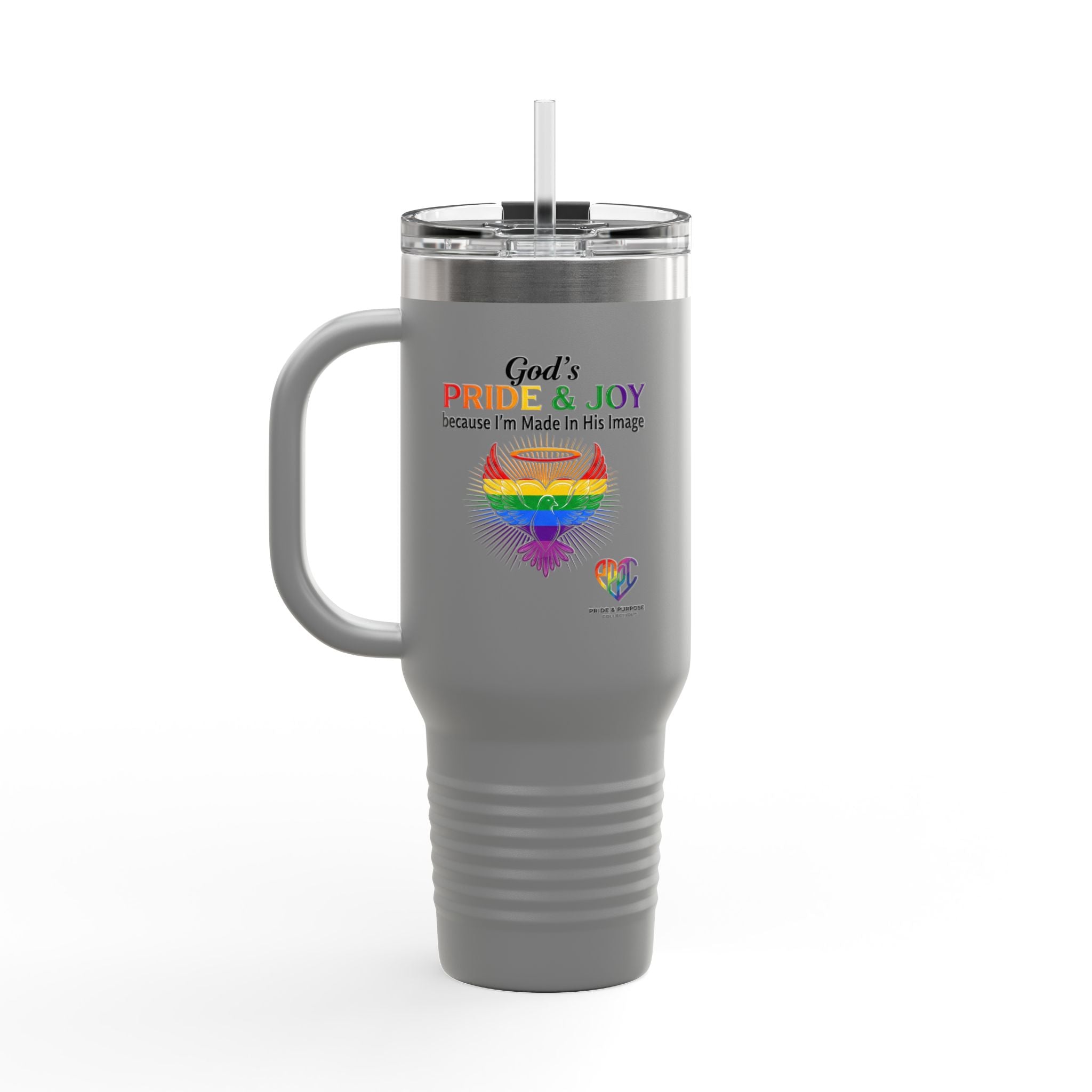 God's Pride & Joy™ 40 oz Insulated Travel Mug with Handle