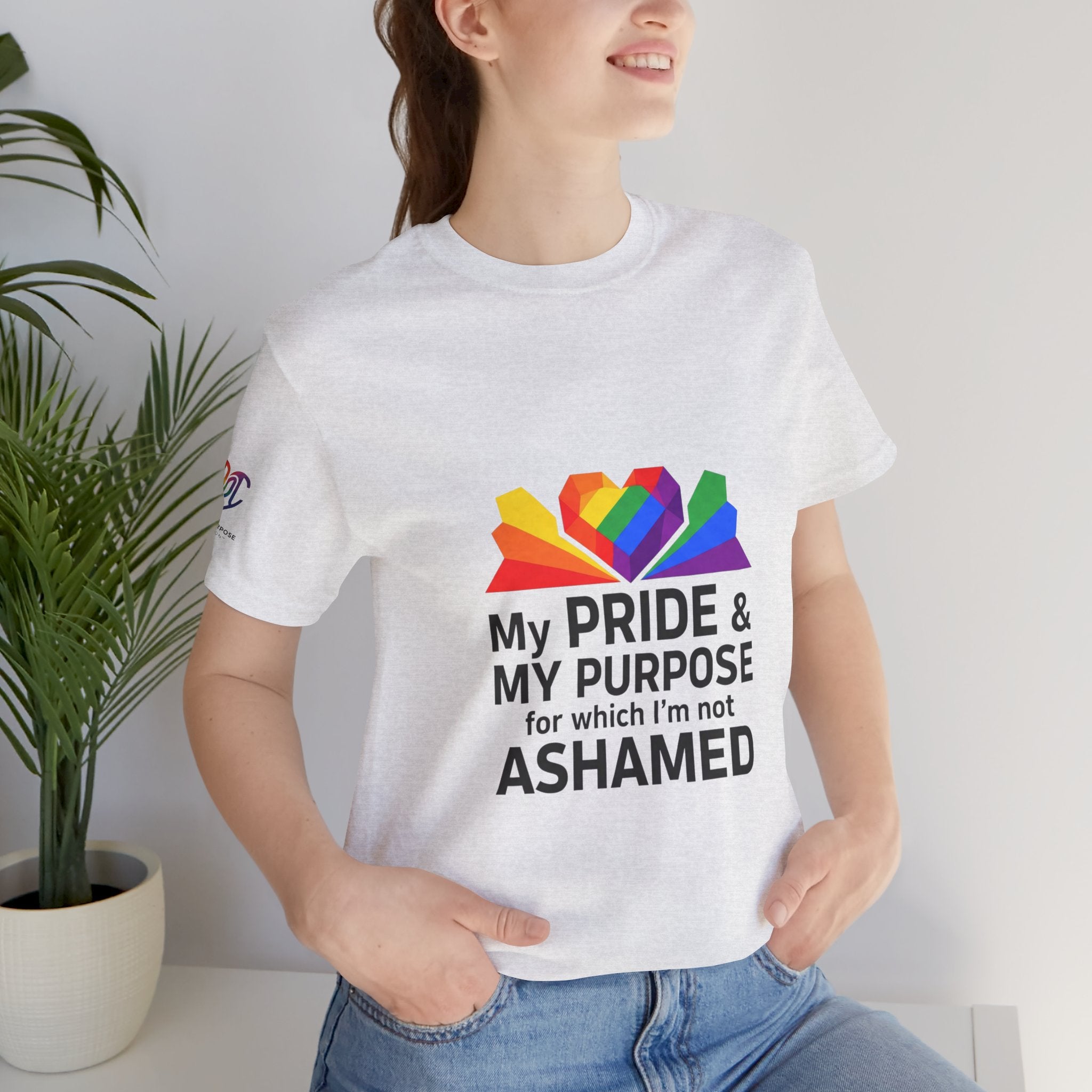 My Pride & My Purpose™ Heavyweight Unisex Tee | LGBTQ+ Pride