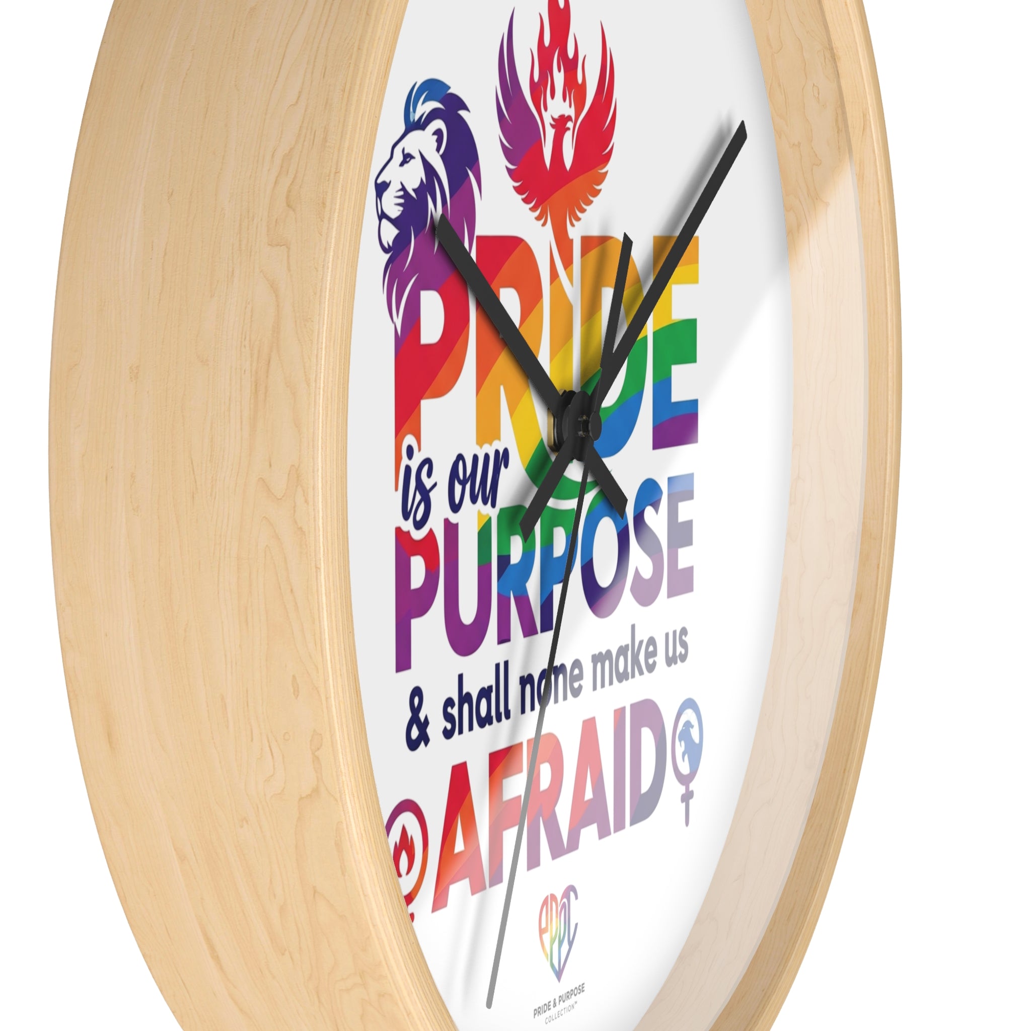 Pride Is Our Purpose™ Premium Inspirational Wall Clock