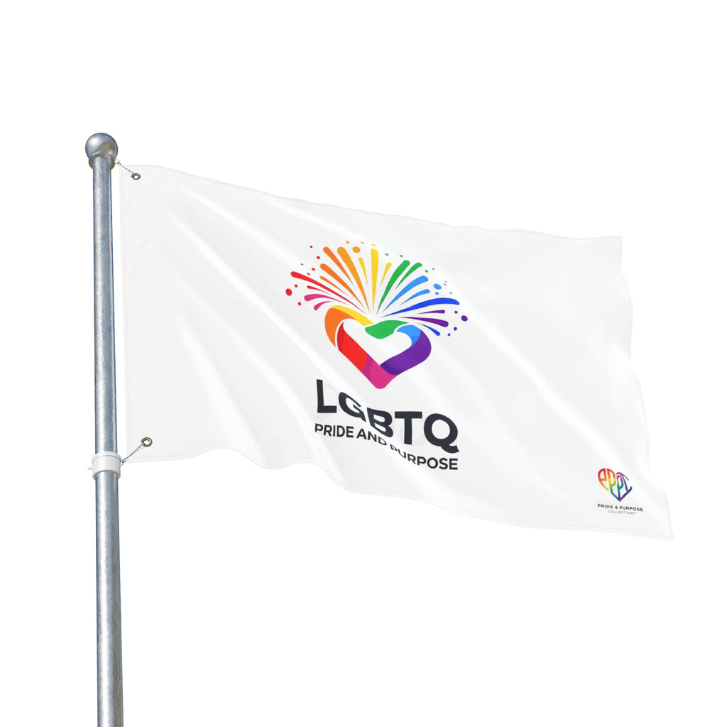 LGBTQ Pride and Purpose™ Premium Double Sided House Flag
