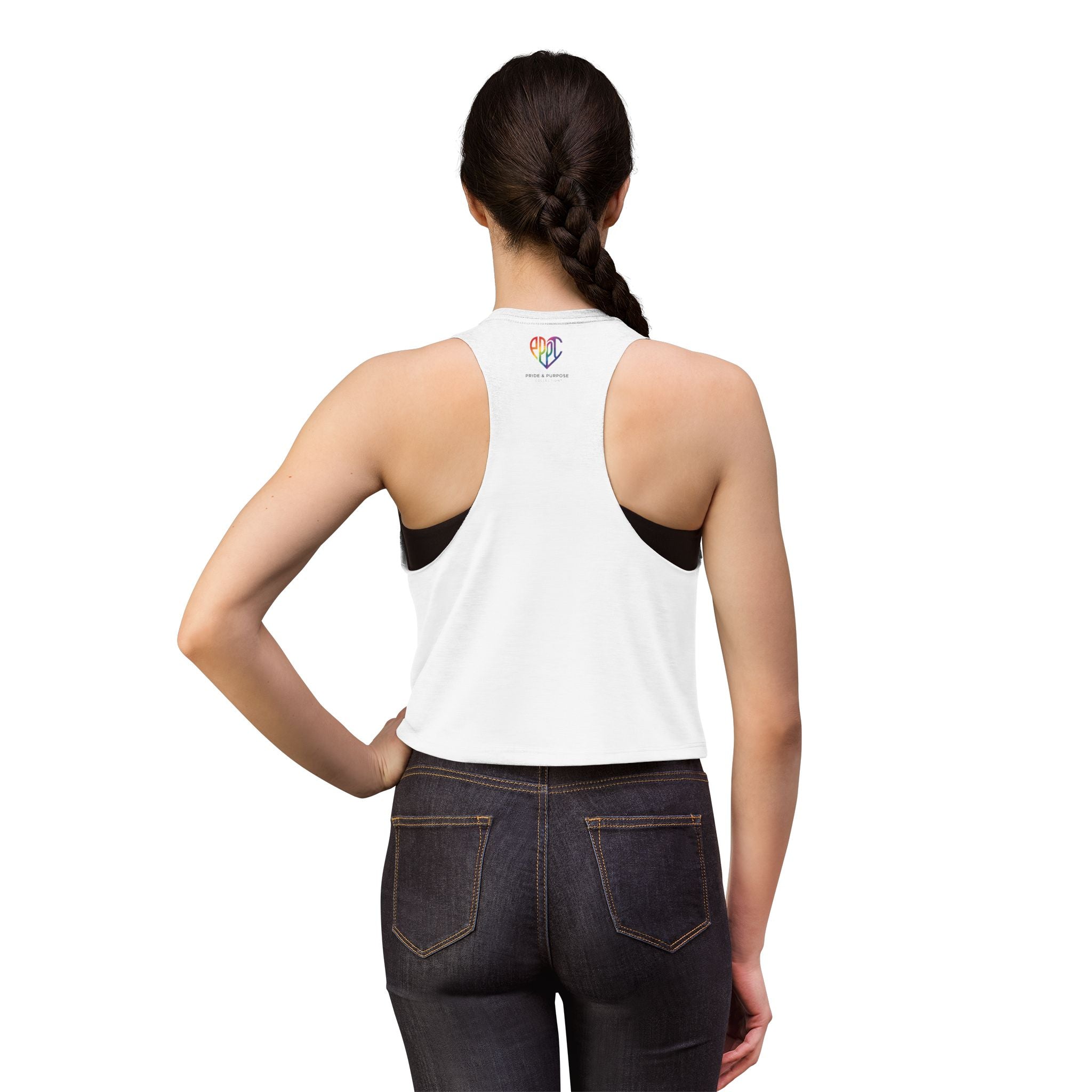 I Am Prideful Pressure™ Women's Festival Crop Tank | LGBTQ+ Pride Apparel