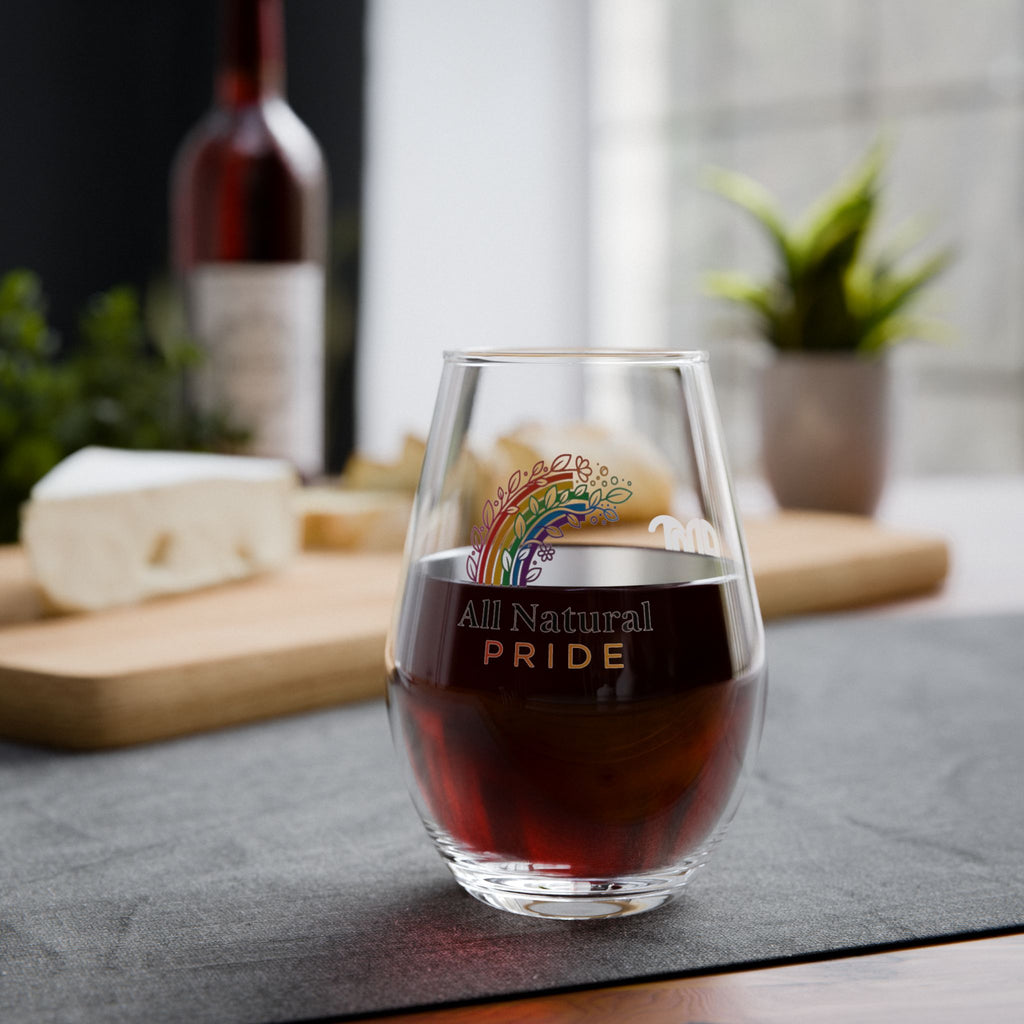 All Natural Pride™ Premium Stemless Wine Glass