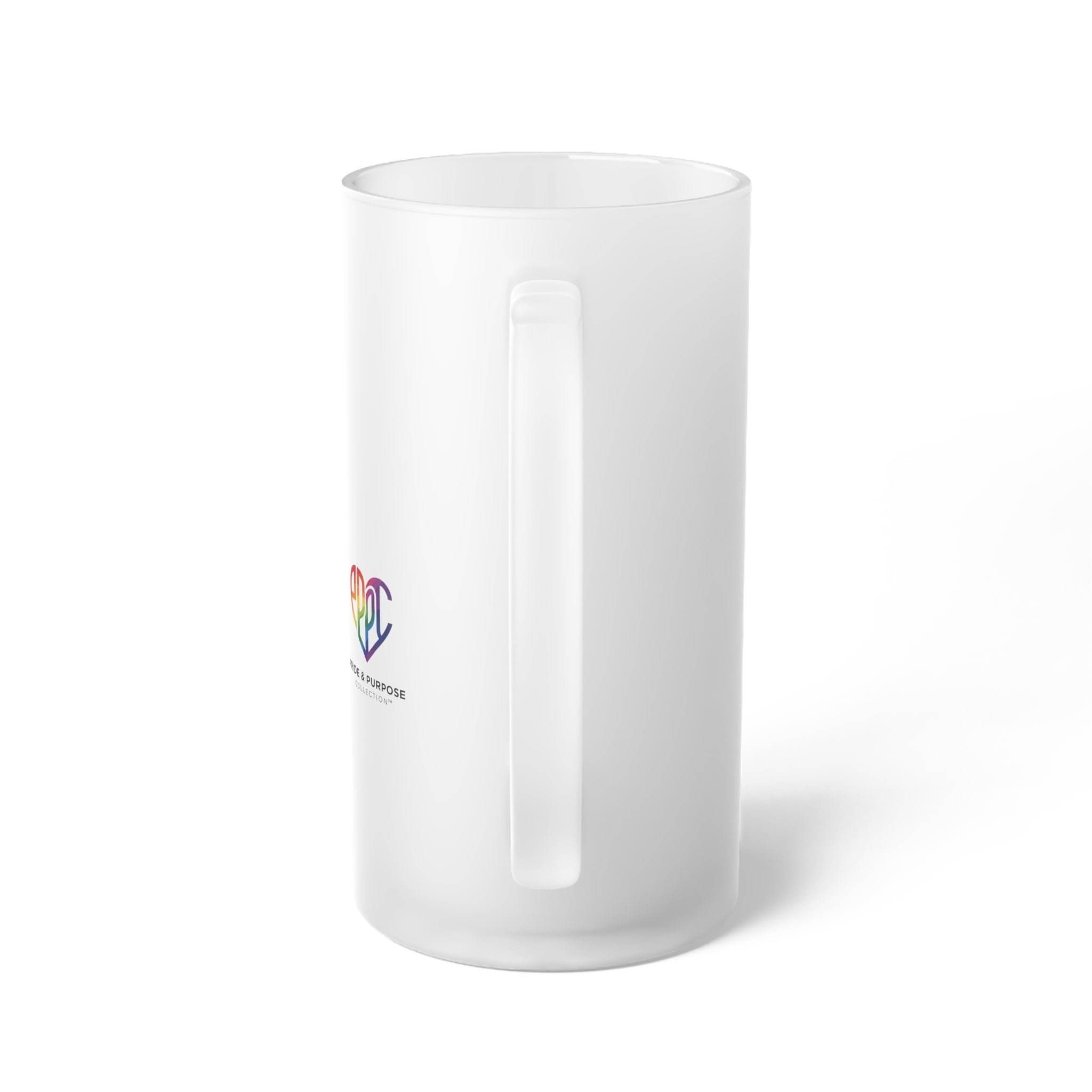 Pride Is Our Purpose™ Premium Frosted Glass Beer Mug