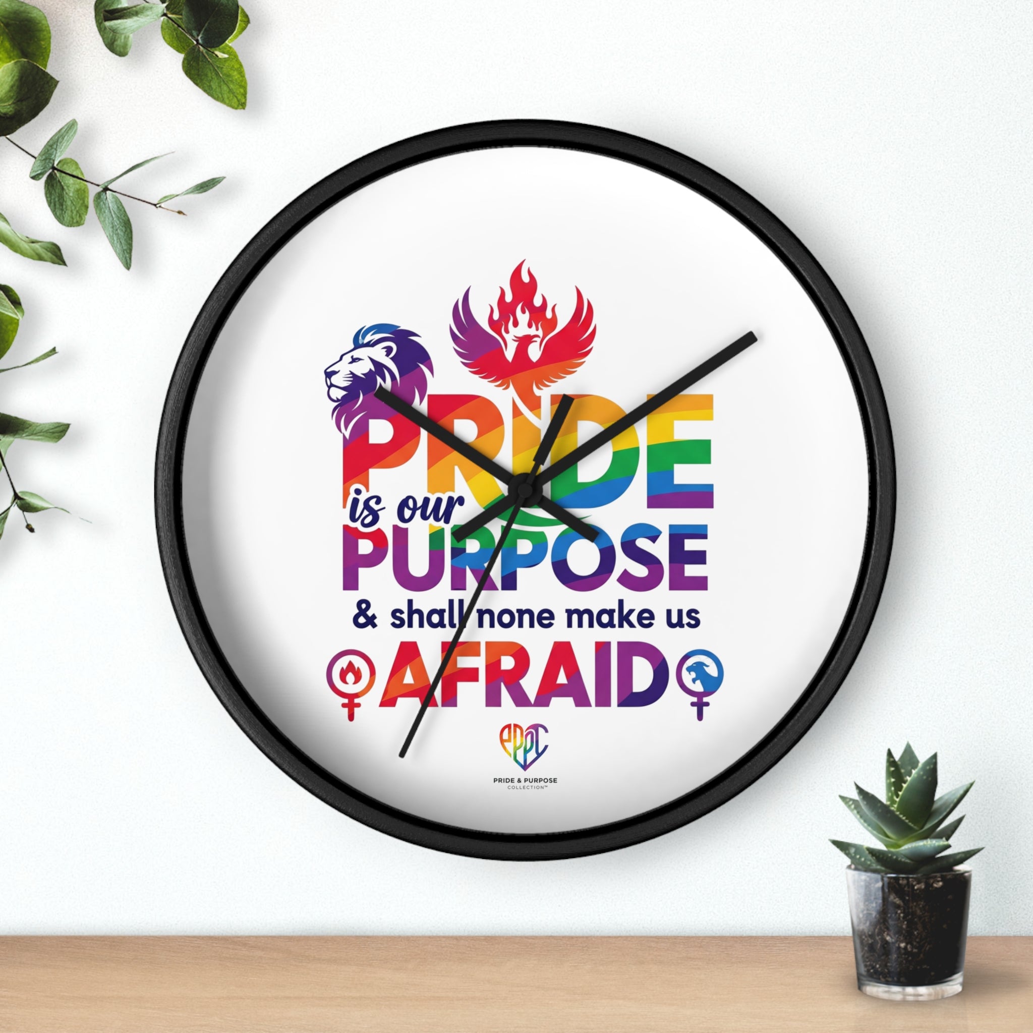 Pride Is Our Purpose™ Premium Inspirational Wall Clock