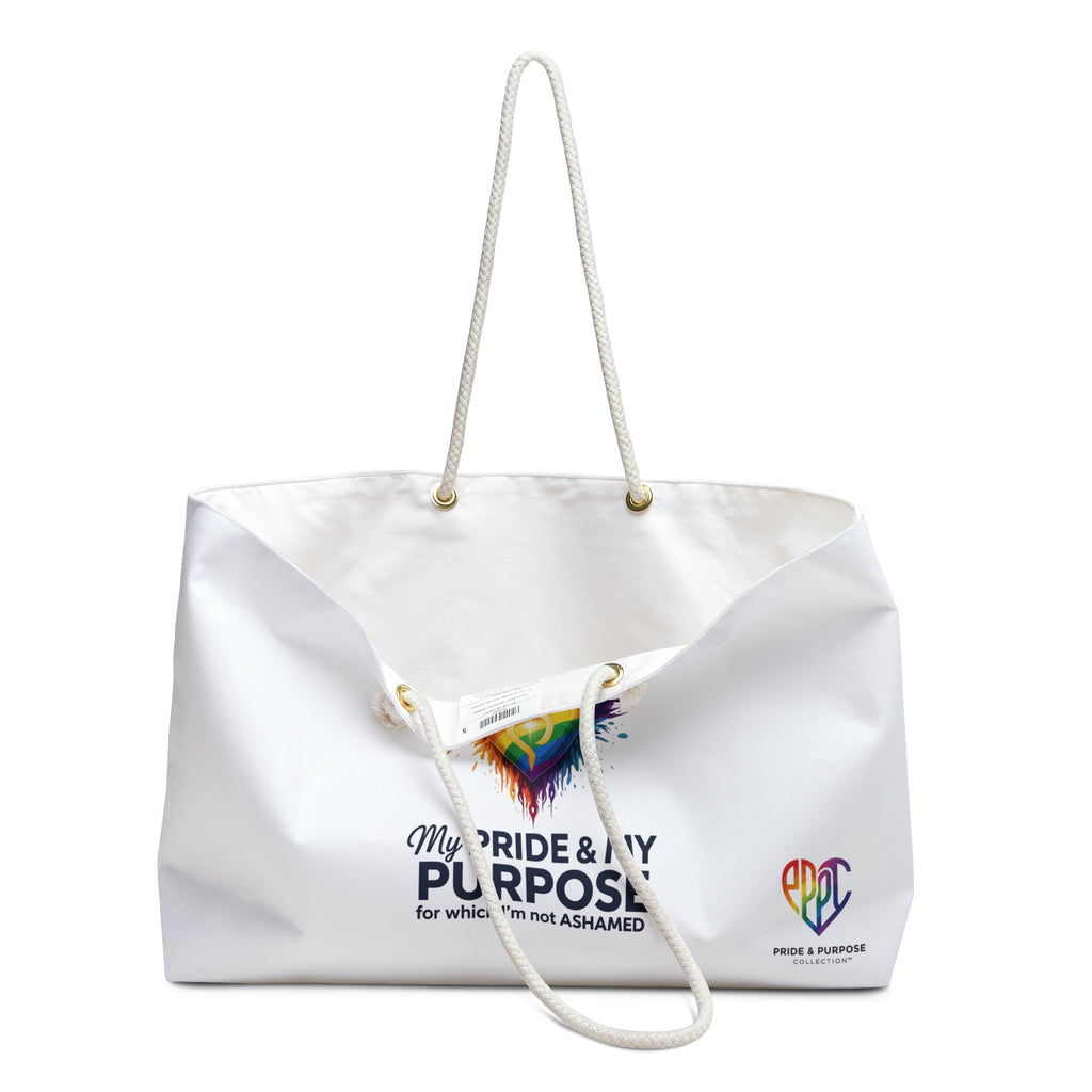 My Pride & My Purpose™ Premium Weekender Tote Bag | LGBTQ+ Pride