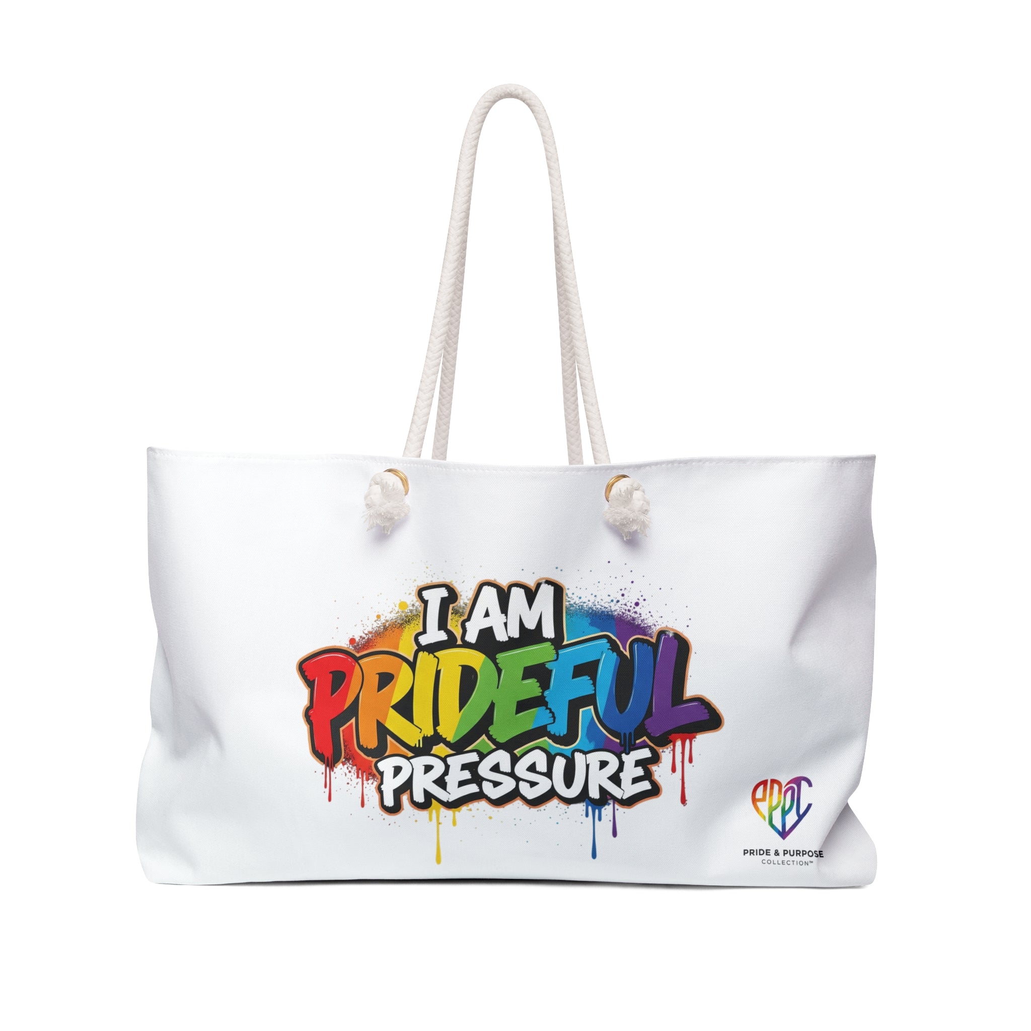 I Am Prideful Pressure™ Premium Weekender Tote Bag | LGBTQ+ Pride