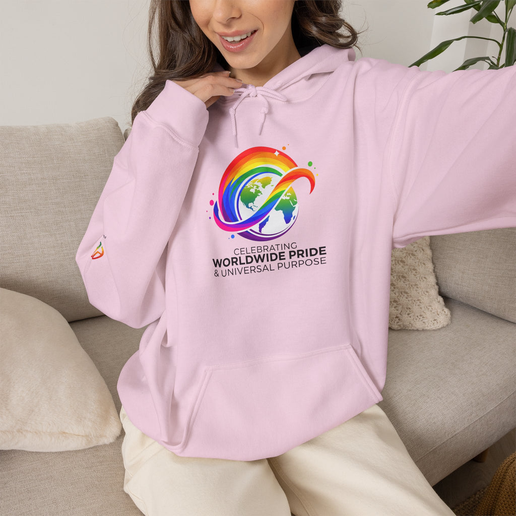 Celebrating Worldwide Pride & Universal Purpose™ Heavy Blend Hoodie | Pride Affirmation