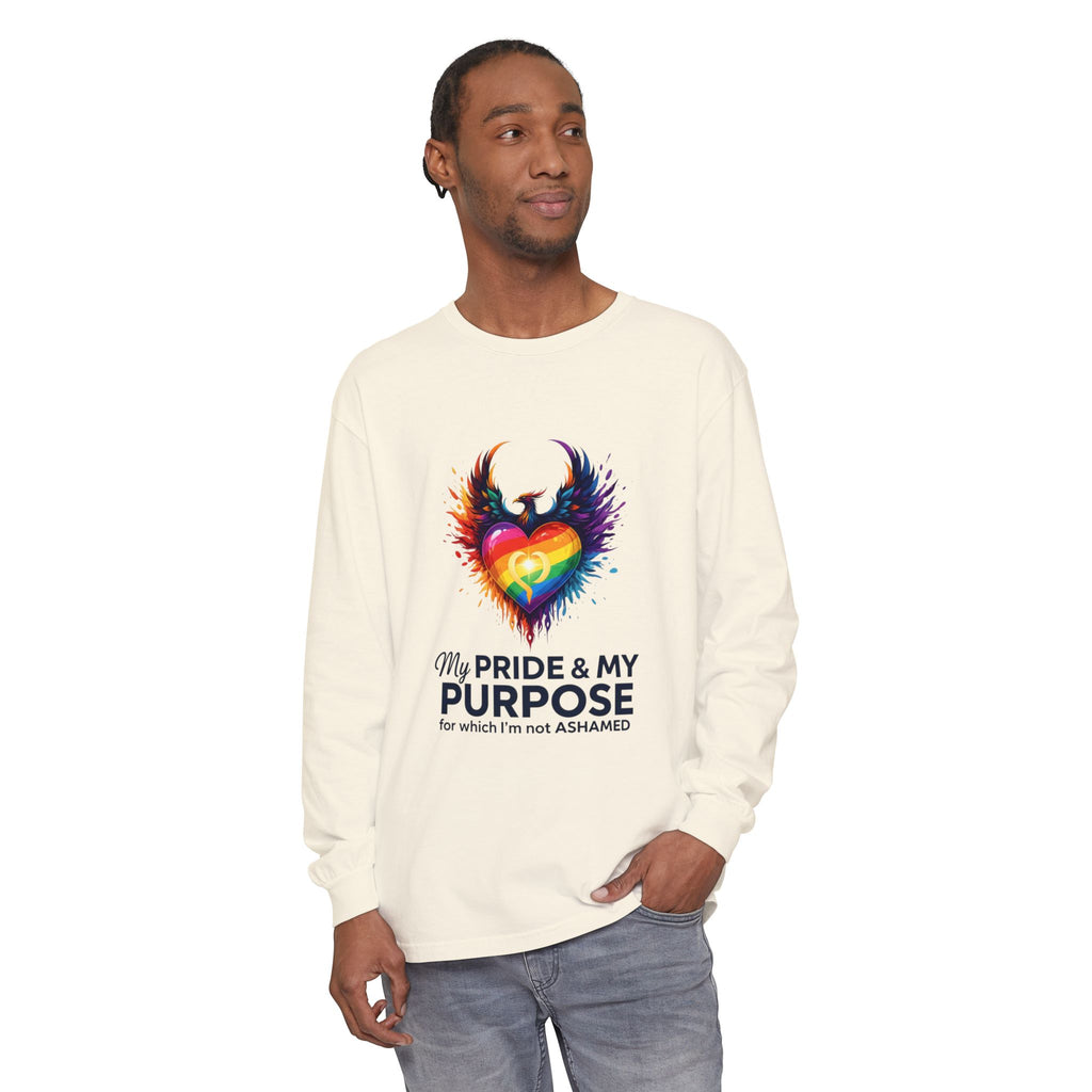 My Pride & My Purpose™ Premium Unisex Long Sleeve T-Shirt | LGBTQ+ Pride