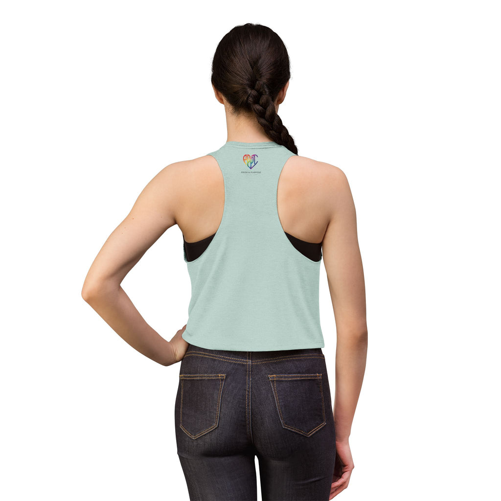 I Am Prideful Pressure™ Women's Festival Crop Tank | LGBTQ+ Pride Apparel