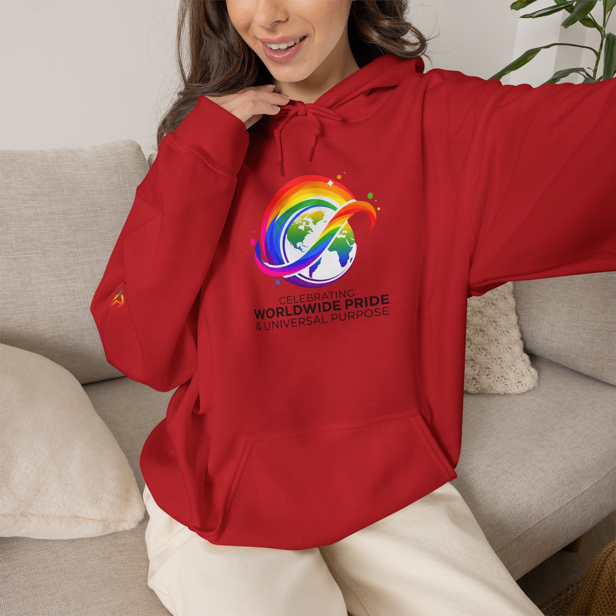 Celebrating Worldwide Pride & Universal Purpose™ Heavy Blend Hoodie | Pride Affirmation