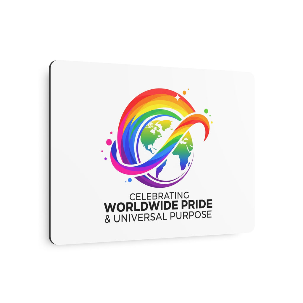 Celebrating Worldwide Pride™ Premium Metal Sign | Pride Affirmation