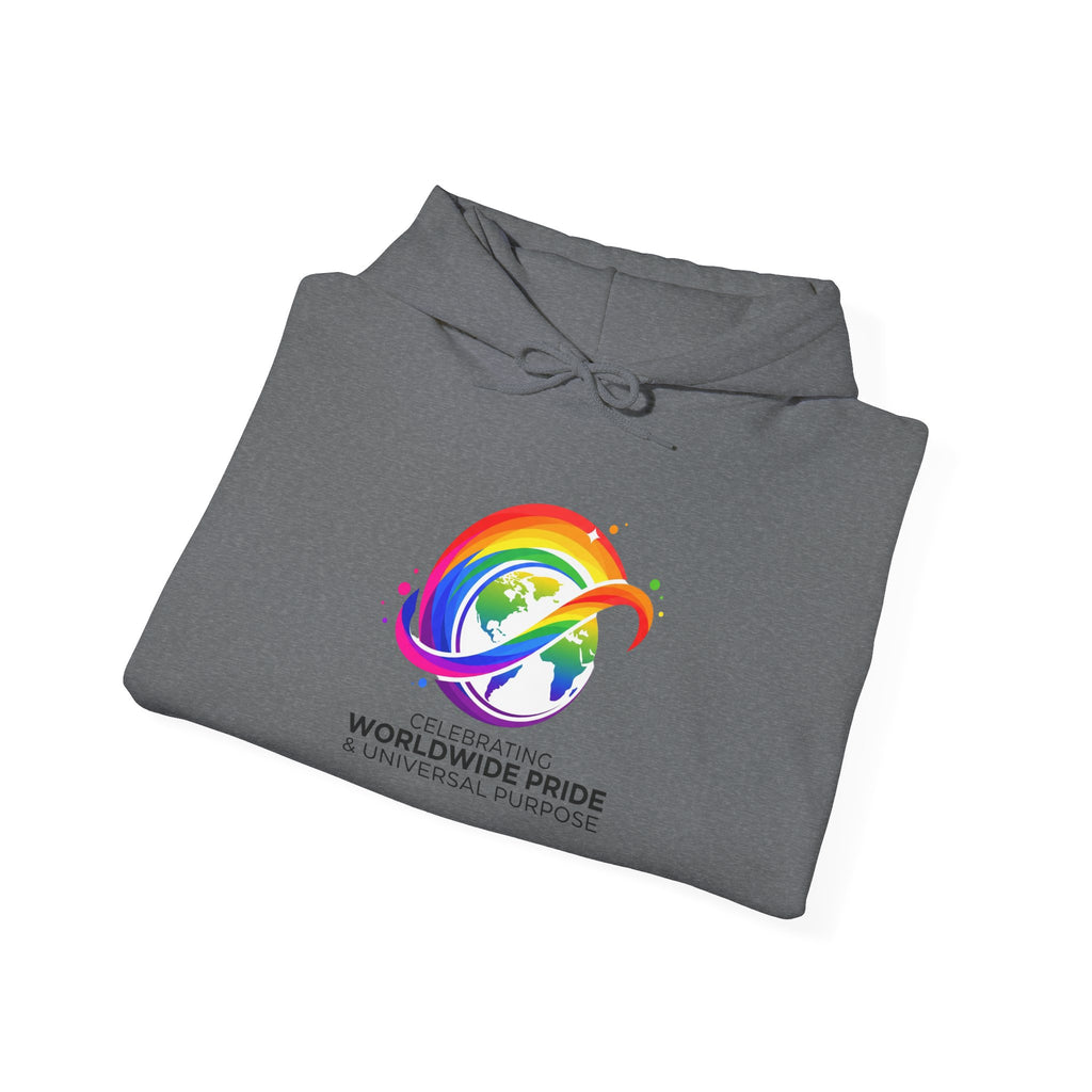 Celebrating Worldwide Pride & Universal Purpose™ Heavy Blend Hoodie | Pride Affirmation