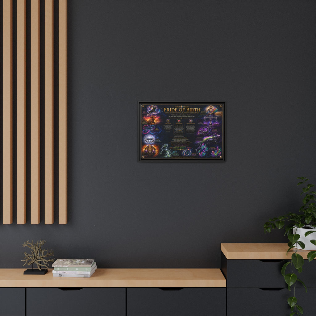 "Pride of Birth™ – Signature Legacy Canvas"™  Matte Canvas Framed Art