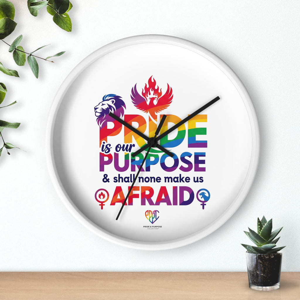 Pride Is Our Purpose™ Premium Inspirational Wall Clock