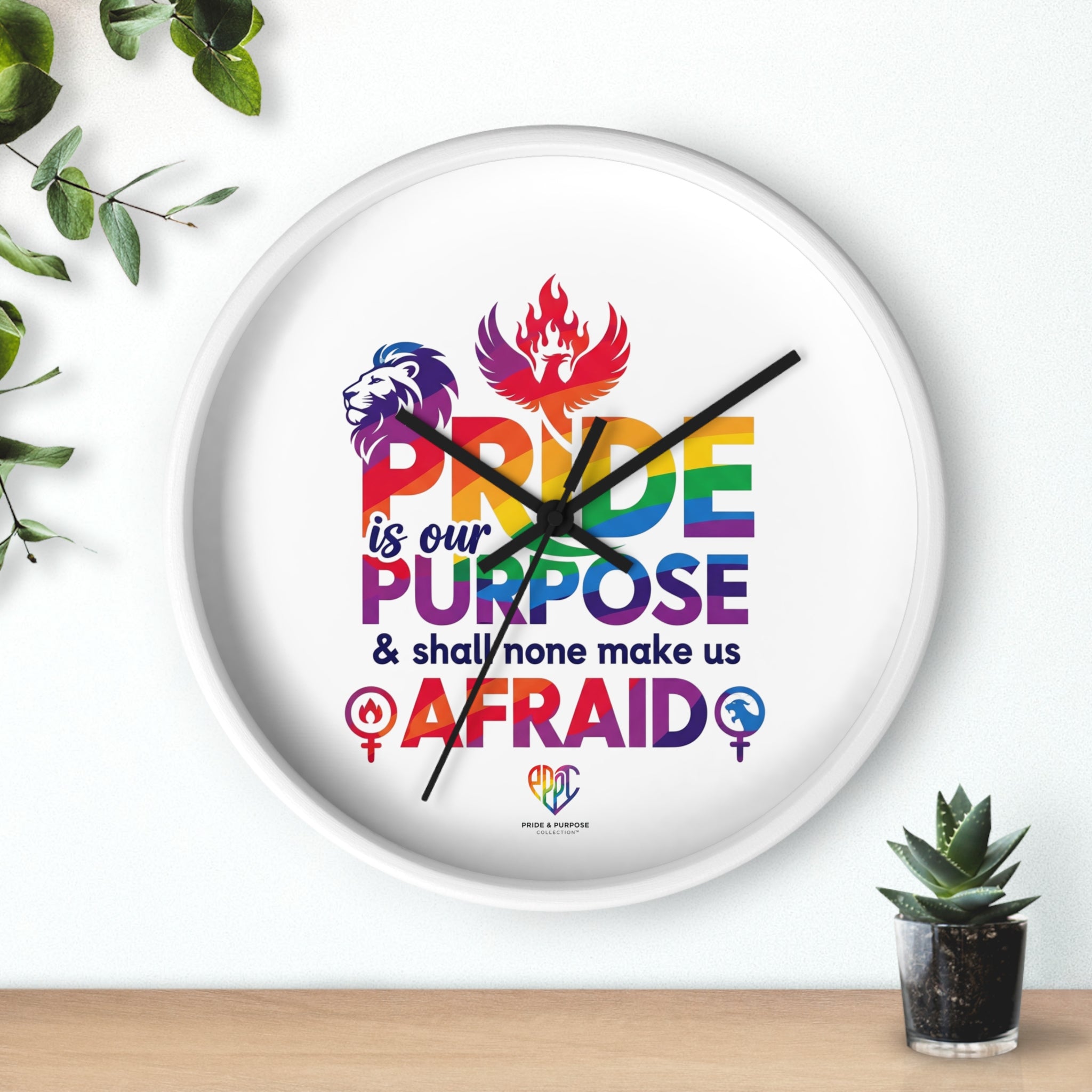 Pride Is Our Purpose™ Premium Inspirational Wall Clock