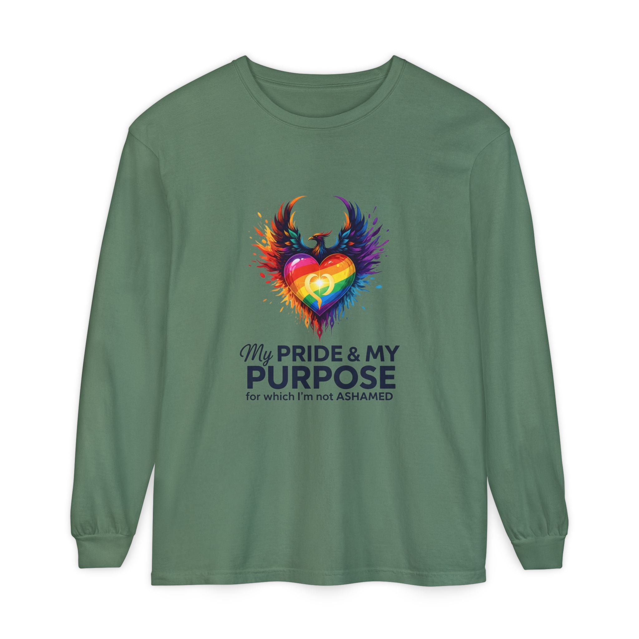 My Pride & My Purpose™ Premium Unisex Long Sleeve T-Shirt | LGBTQ+ Pride